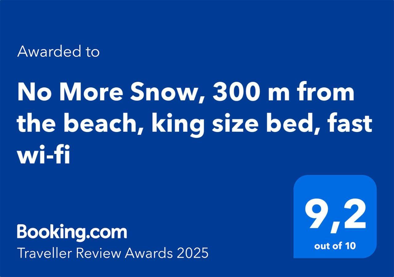 No More Snow, 300 M From The Beach, King Size Bed, Fast Wi-Fi 포티마오 외부 사진